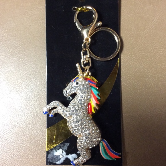 Accessories - NWT Beautiful Unicorn Keychain Crystal Sparkles